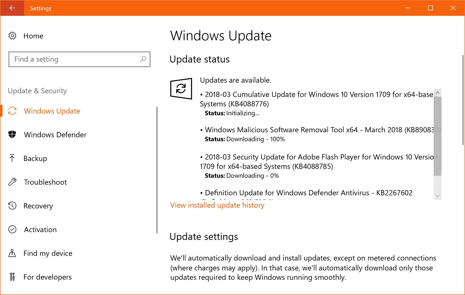 Windows 10 update manual download